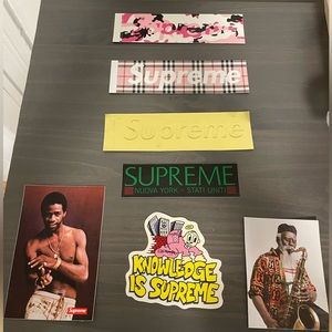Rare Supreme stickers (7 count)
